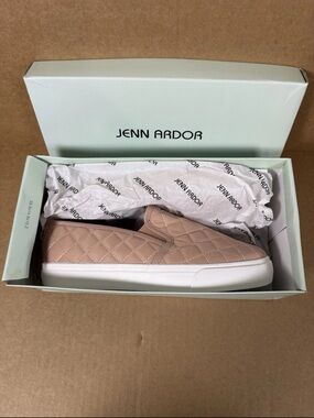 Jenn Ardor Quilted Slip-On Sneaker in Blush Pink